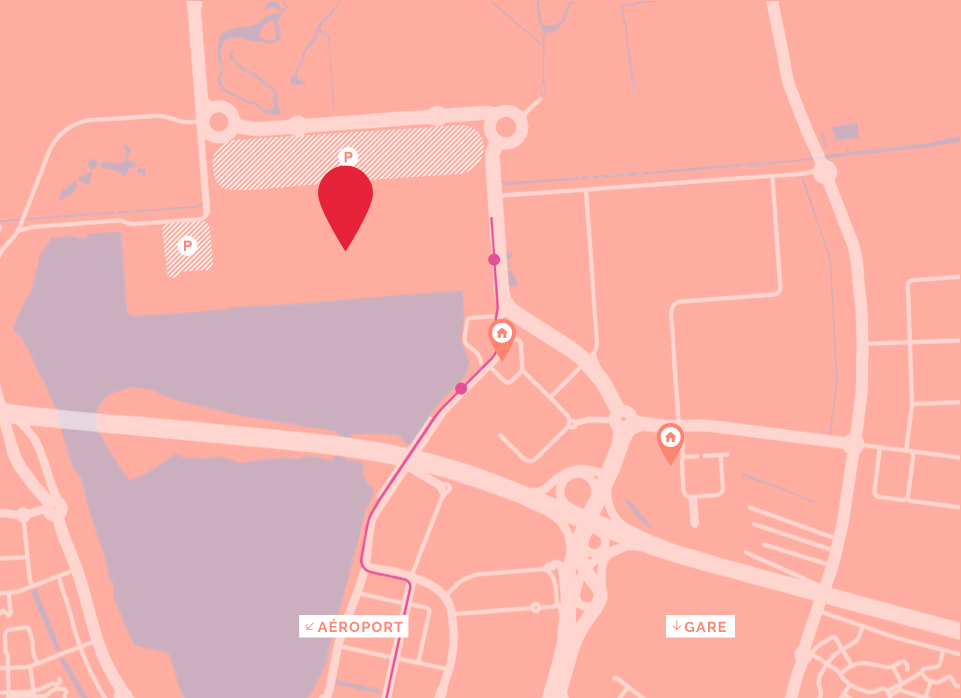 Carte du Parc des Expositions de Bordeaux